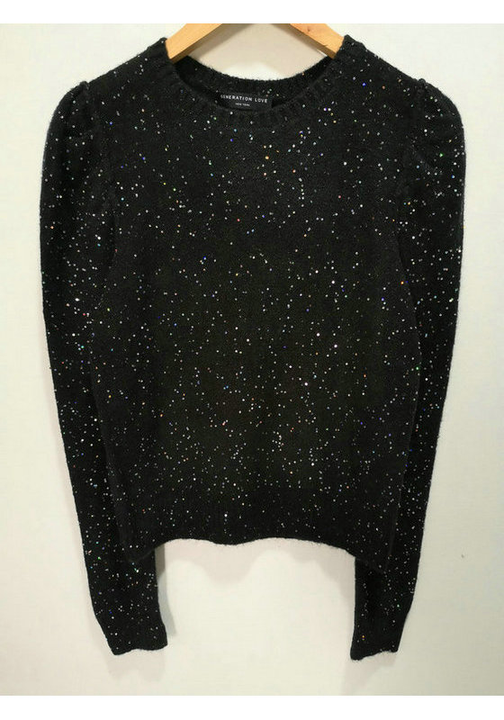 H19414 7GG 1/13 49%ACRYLIC 11%NYLON 11%POLYESTER 4%WOOL 3%SPANDEX 21%LUREX 1%SEQUINS