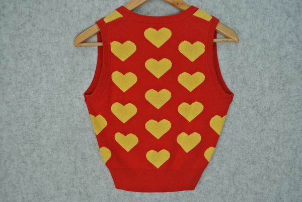 KNIT HEART TANK TOP 12GG 2/28 60%COTTON 40%ACRYLIC