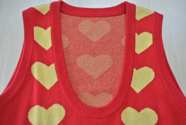 KNIT HEART TANK TOP 12GG 2/28 60%COTTON 40%ACRYLIC