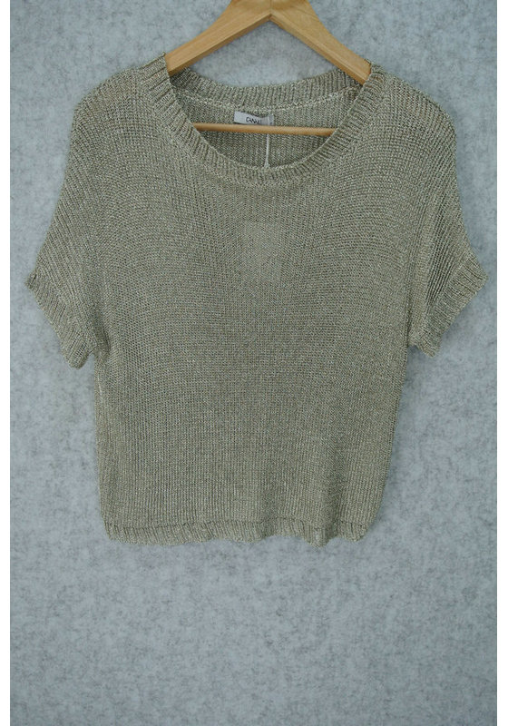 15SS-K001 WOMEN'S JUMPER KNITTED ROUND NECK SHORT SLEEVE MOQ 200PCS/COLOR