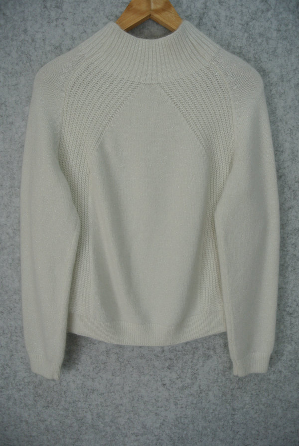 MOSELIN WOMEN’S JUMPER KNITTED MOCK NECK RAGLAN SLEEVE JACQUARD MOQ 200PCS/COLOR