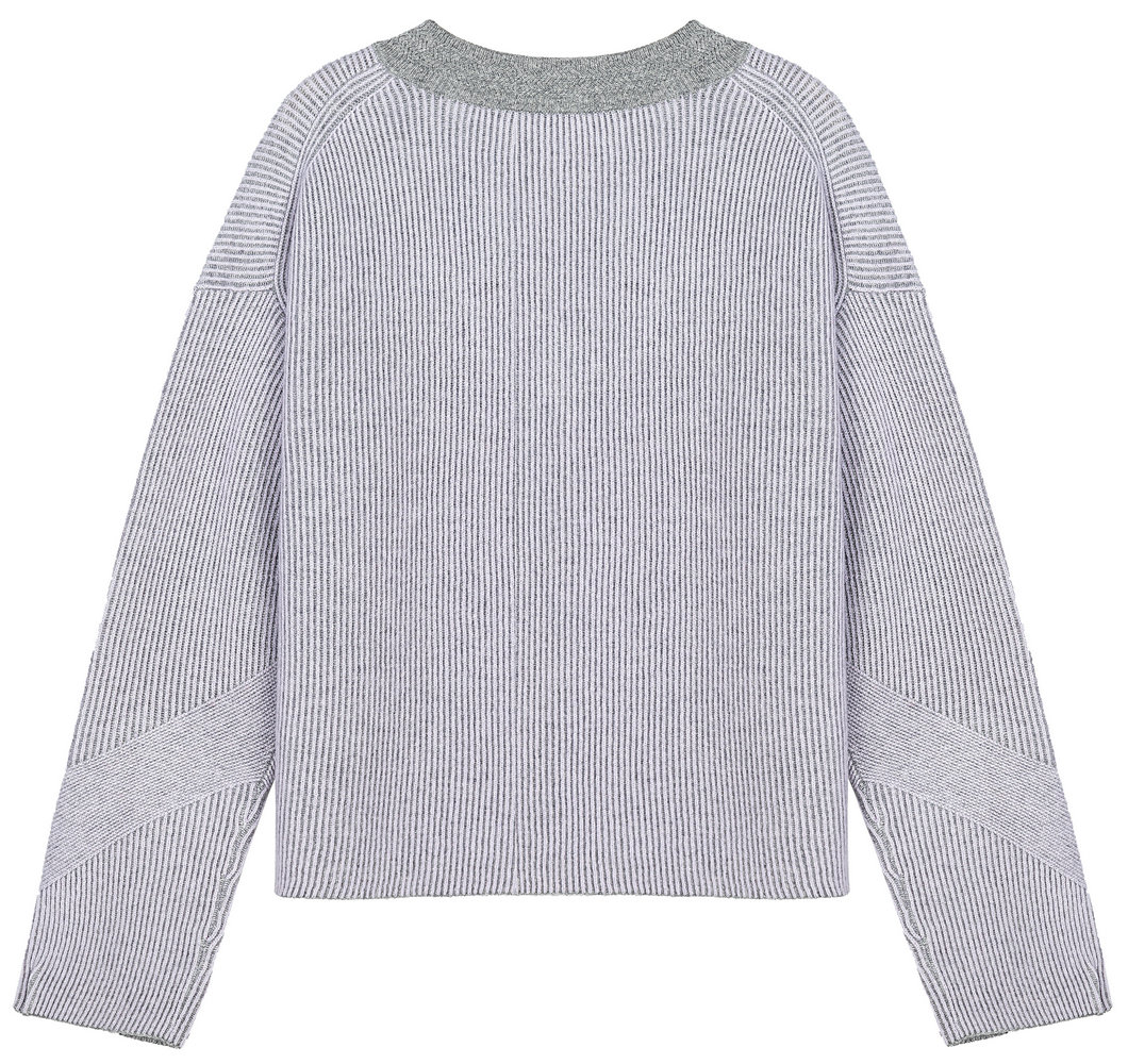 21085  WOMEN’S JUMPER KNITTED V NECK LONG SLEEVE MOQ 200PCS/COLOR